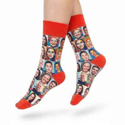 Face Photo Print Socks